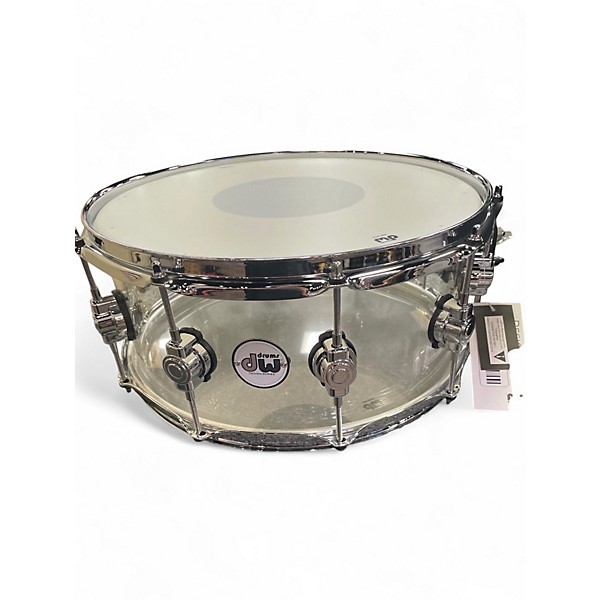 Used DW 6.5X14 Design Series Snare Clear Drum