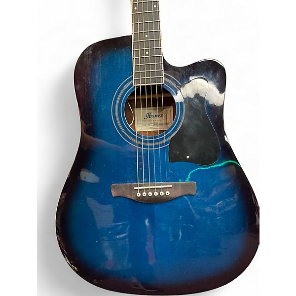 Used Ibanez V70CE Blue Acoustic Electric Guitar