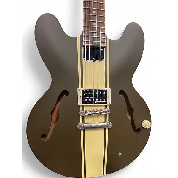 Used Epiphone ES333 TOM DELONG SIGNATURE OLIVE GREEN Hollow Body Electric Guitar