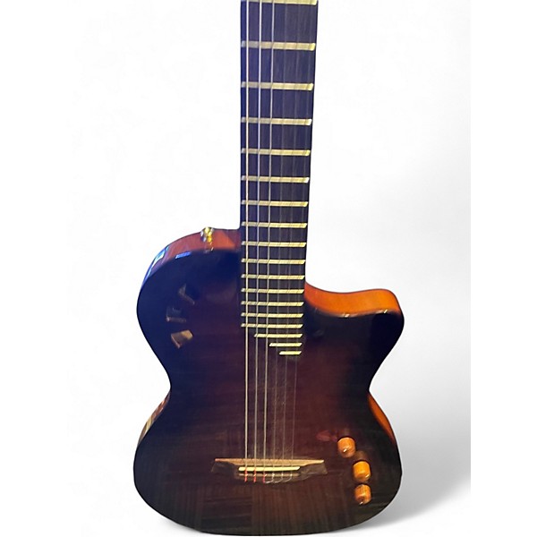 Used Cordoba Stage Brown Burst Classical Acoustic Electric Guitar