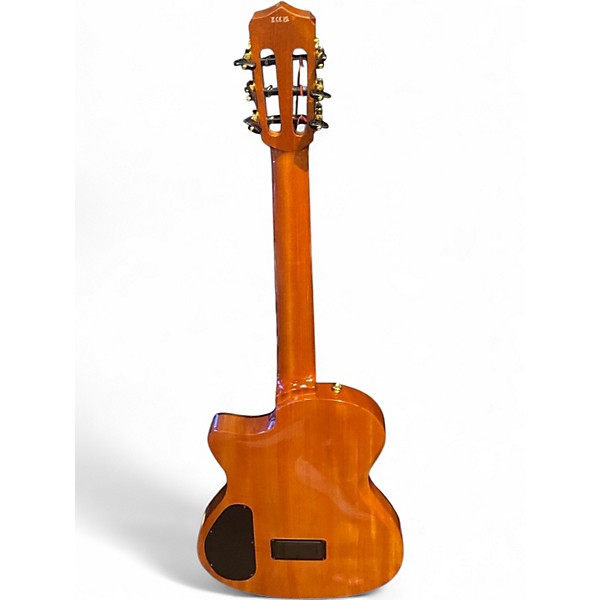 Used Cordoba Stage Brown Burst Classical Acoustic Electric Guitar