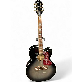 Used Epiphone J-200EC EBONY BURST Acoustic Guitar