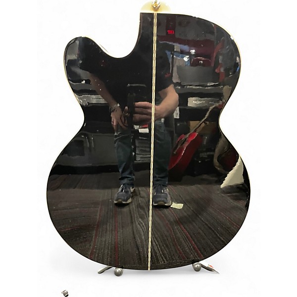 Used Epiphone J-200EC EBONY BURST Acoustic Guitar