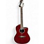 Used Ovation CS28 Crimson Red Trans Acoustic Electric Guitar thumbnail