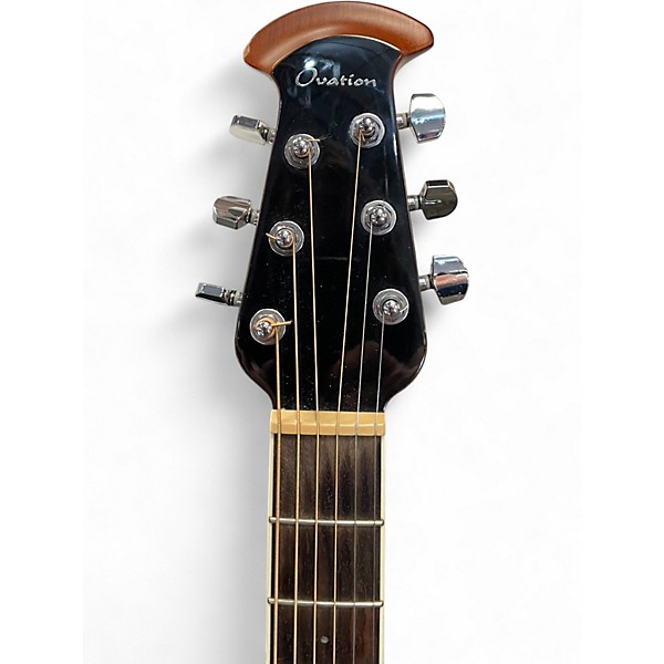Used Ovation CS28 Crimson Red Trans Acoustic Electric Guitar