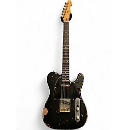 Used Vintage V62 Black Solid Body Electric Guitar