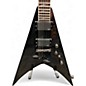 Used ESP LTD V401FM Trans Black Solid Body Electric Guitar