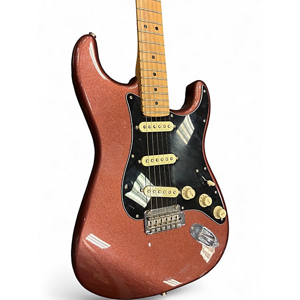 Used Fender Deluxe Roadhouse Stratocaster SPARKLE BROWN Solid Body Electric Guitar