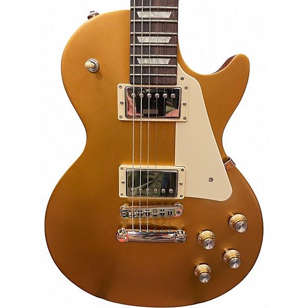 Used 2017 Gibson Les Paul Tribute Gold Top Solid Body Electric Guitar