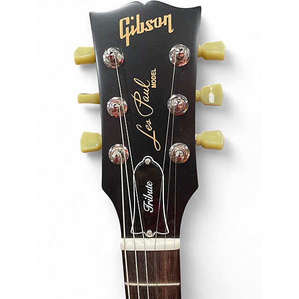 Used 2017 Gibson Les Paul Tribute Gold Top Solid Body Electric Guitar