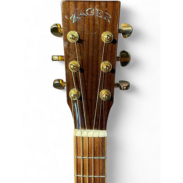 Used Zager ZAD900CE Natural Acoustic Electric Guitar