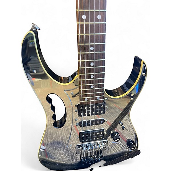 Used Ibanez JEM77B ROCK MIRROR Solid Body Electric Guitar