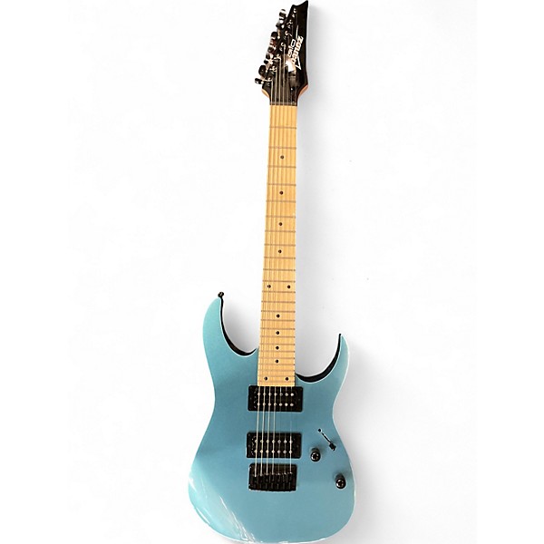 Used Ibanez GRG7221M-MLB Gio - Metallic Light Blue Metallic light Solid Body Electric Guitar