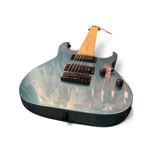 Used Ibanez GRG7221M-MLB Gio - Metallic Light Blue Metallic light Solid Body Electric Guitar