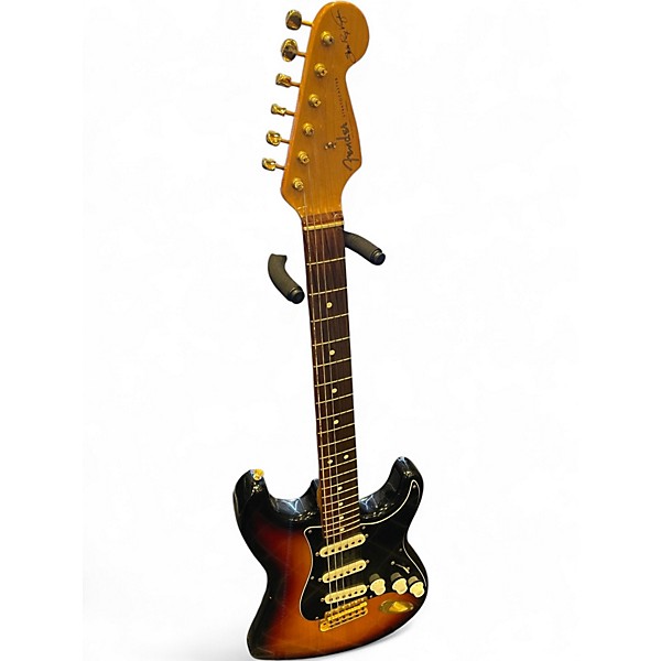 Used 1996 Fender Artist Series Stevie Ray Vaughan Stratocaster 3 Color Sunburst Solid Body Electric Guitar