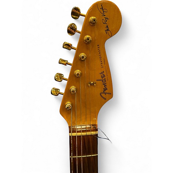 Used 1996 Fender Artist Series Stevie Ray Vaughan Stratocaster 3 Color Sunburst Solid Body Electric Guitar