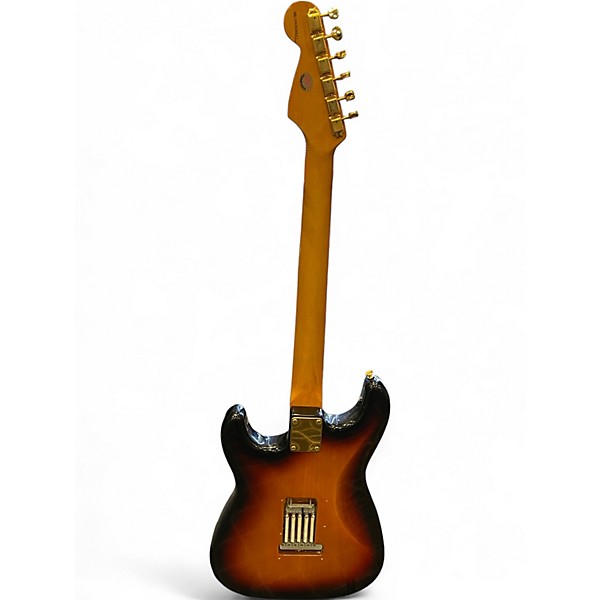 Used 1996 Fender Artist Series Stevie Ray Vaughan Stratocaster 3 Color Sunburst Solid Body Electric Guitar