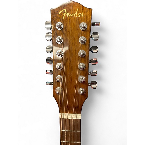 Used Fender CD60SCE Natural 12 String Acoustic Electric Guitar