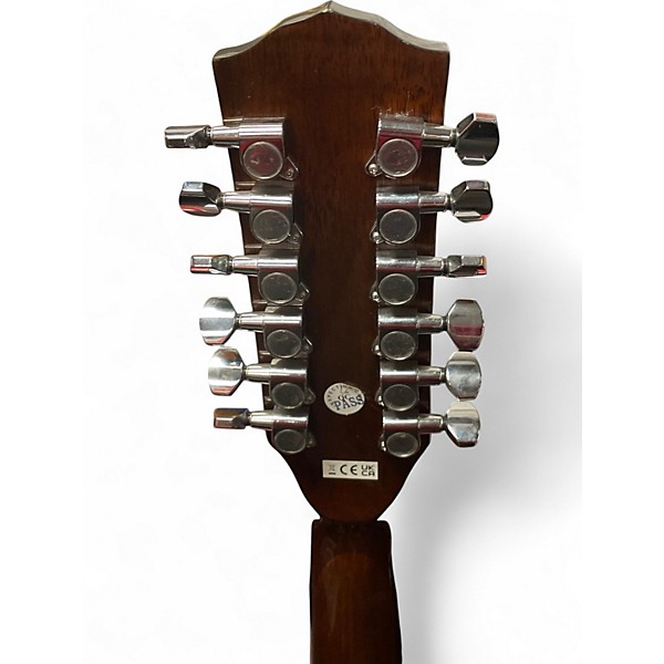 Used Fender CD60SCE Natural 12 String Acoustic Electric Guitar