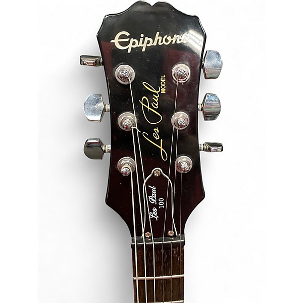 Used Epiphone Les Paul 100 Bolt On Black Solid Body Electric Guitar