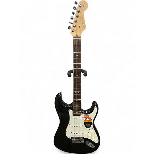 Used Fender VG Stratocaster Black Solid Body Electric Guitar