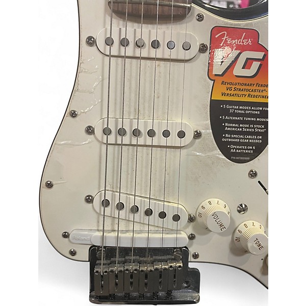 Used Fender VG Stratocaster Black Solid Body Electric Guitar