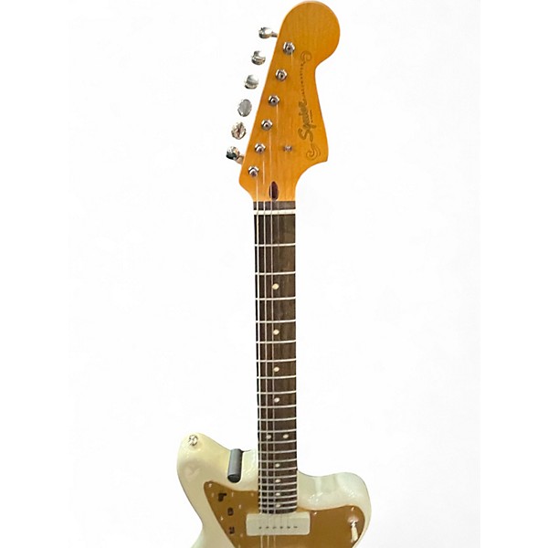 Used Squier J Mascis Jazzmaster Cream Solid Body Electric Guitar