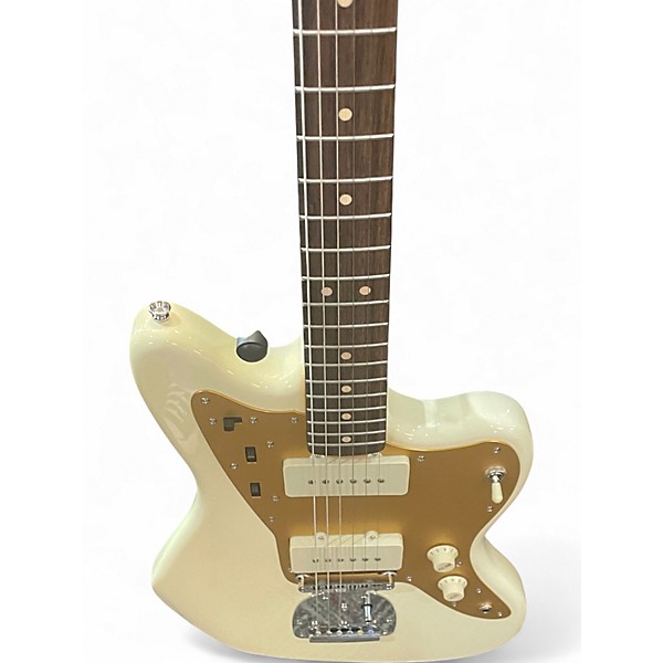 Used Squier J Mascis Jazzmaster Cream Solid Body Electric Guitar