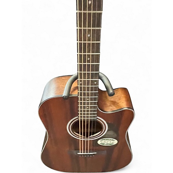 Used Ibanez AW54CEOPN Brown Acoustic Electric Guitar