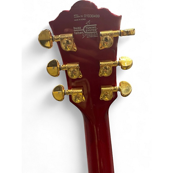 Used Washburn HB35 Trans Red Hollow Body Electric Guitar