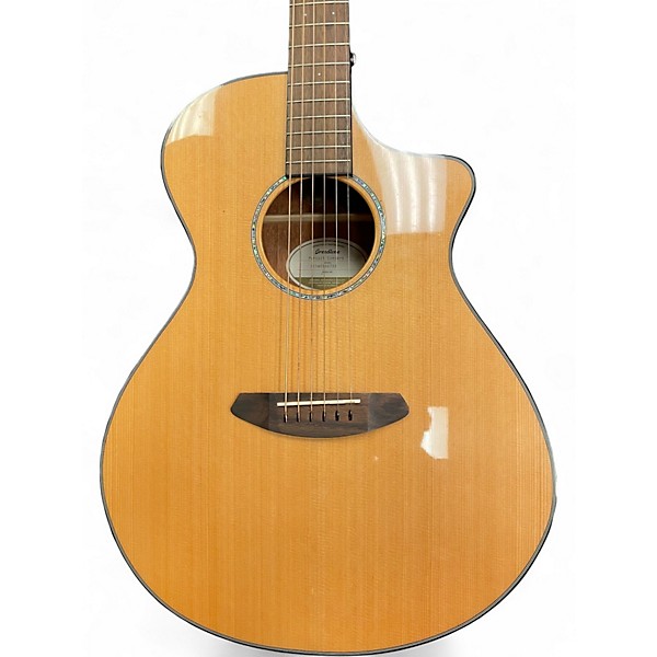 Used Breedlove Pursuit Concert Natural Acoustic Electric Guitar