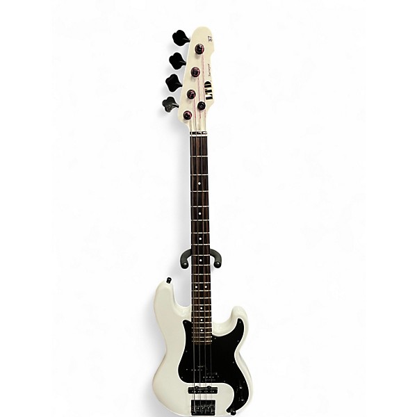 Used ESP LTD Surveyor '87 White Electric Bass Guitar
