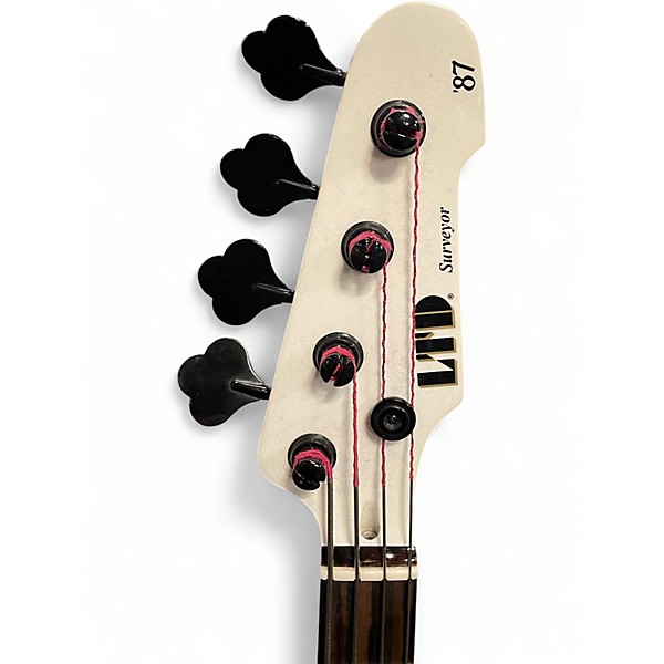 Used ESP LTD Surveyor '87 White Electric Bass Guitar