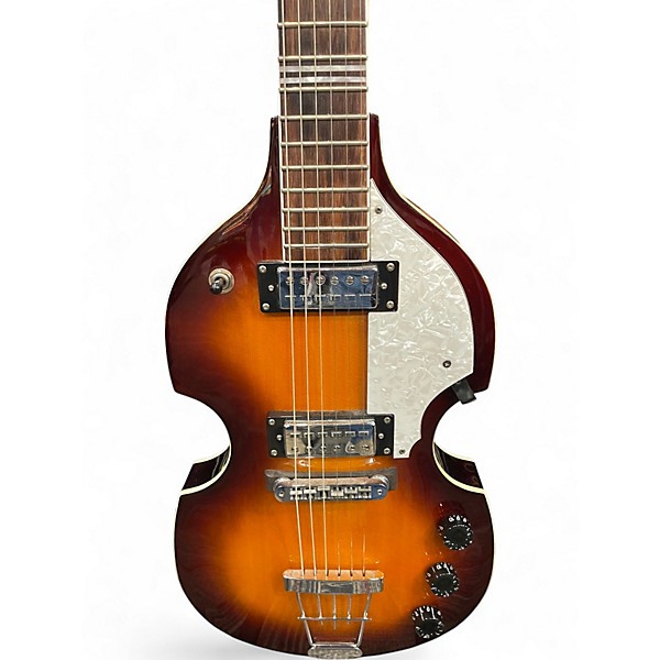 Used Hofner PHF-117 VIOLIN BURST Hollow Body Electric Guitar