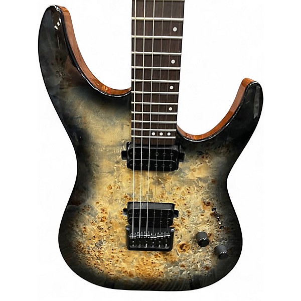 Used Schecter Guitar Research Diamond Series CRX CHARCOAL BURST Solid Body Electric Guitar