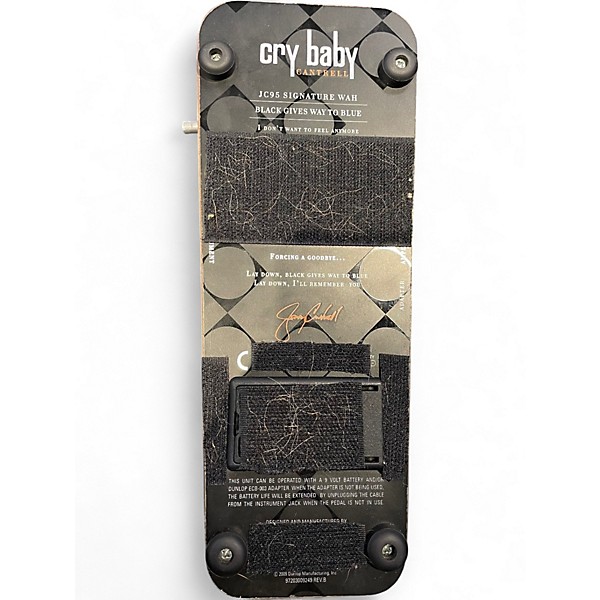Used Dunlop JC95 Jerry Cantrell Signature Cry Baby Wah Effect Pedal