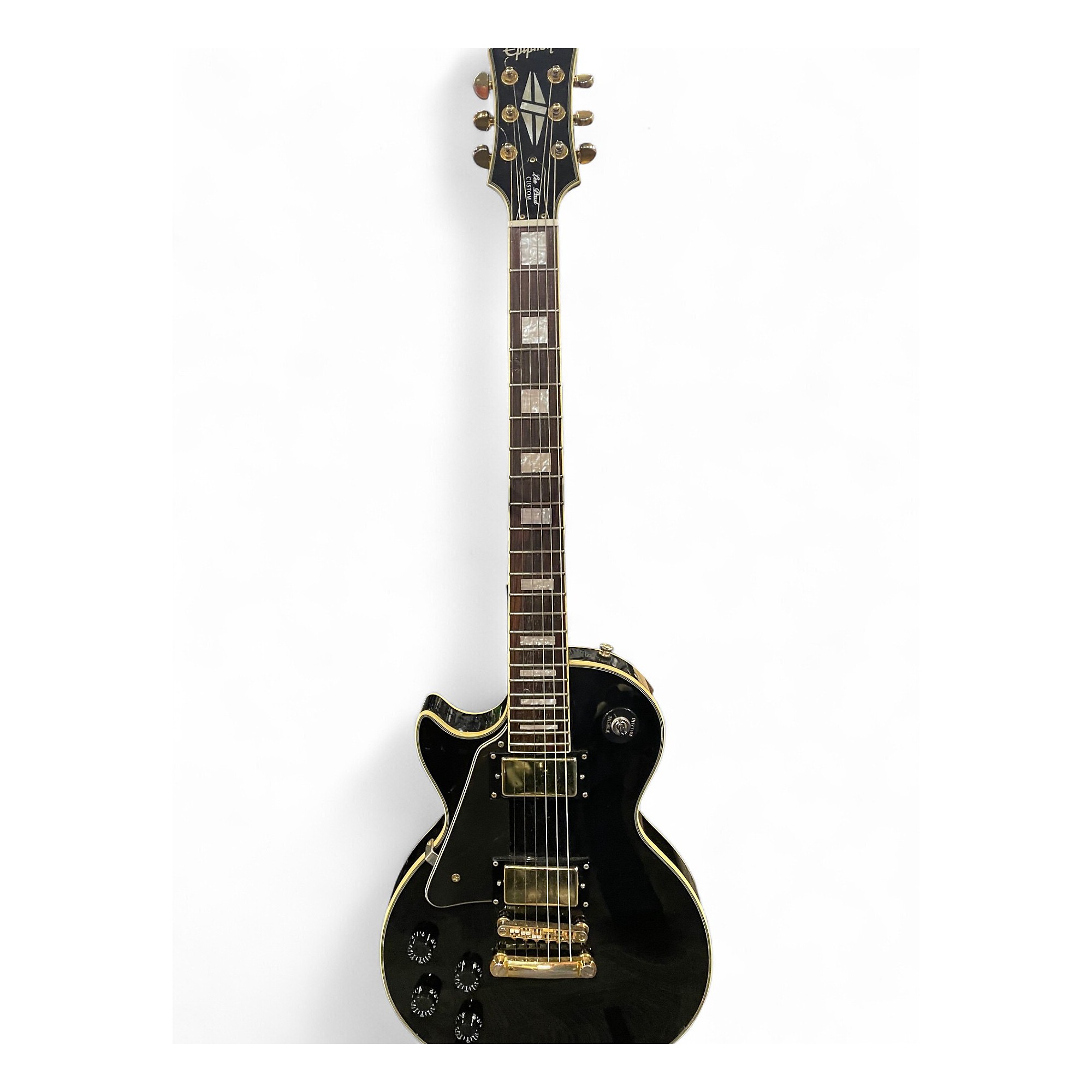 Used Epiphone Les Paul Custom Left Handed Black Electric Guitar