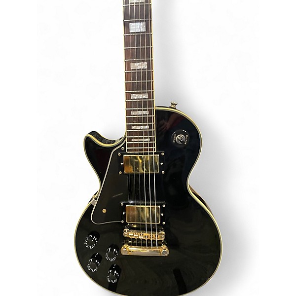 Used Epiphone Les Paul Custom Left Handed Black Electric Guitar