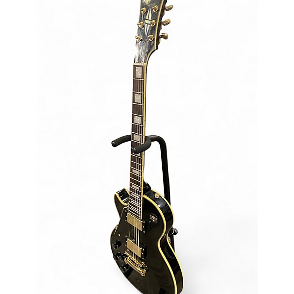 Used Epiphone Les Paul Custom Left Handed Black Electric Guitar