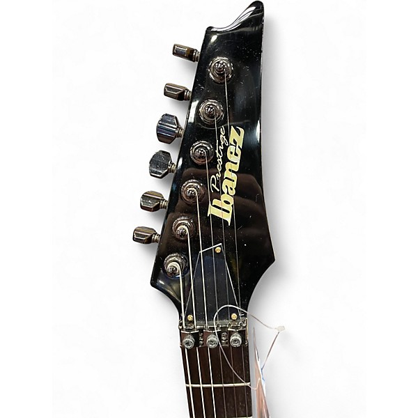 Used Ibanez S5470 Prestige Series Transparent Black Sunburst Solid Body Electric Guitar