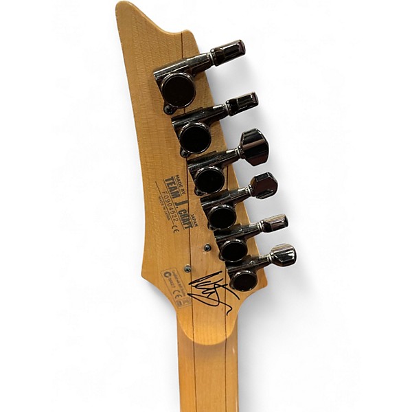 Used Ibanez S5470 Prestige Series Transparent Black Sunburst Solid Body Electric Guitar
