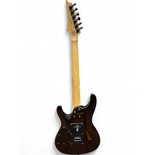 Used Ibanez S5470 Prestige Series Transparent Black Sunburst Solid Body Electric Guitar