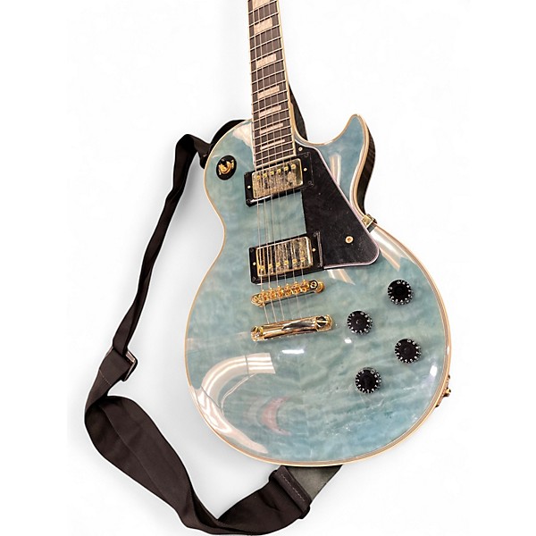 Used Epiphone Les Paul Custom Pelham Blue Solid Body Electric Guitar