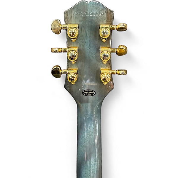 Used Epiphone Les Paul Custom Pelham Blue Solid Body Electric Guitar
