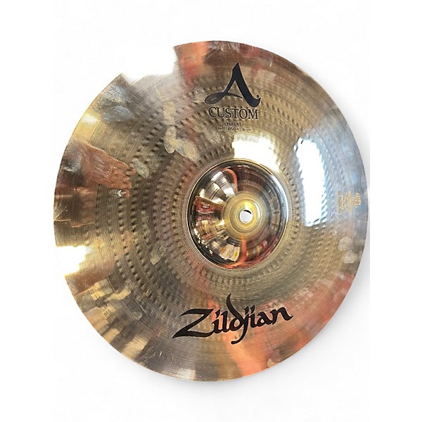 Used Zildjian 14in A Custom Hi Hat Pair Cymbal