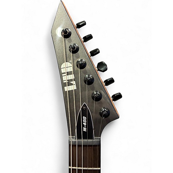 Used ESP LTD M400 Gun Metal Grey Solid Body Electric Guitar