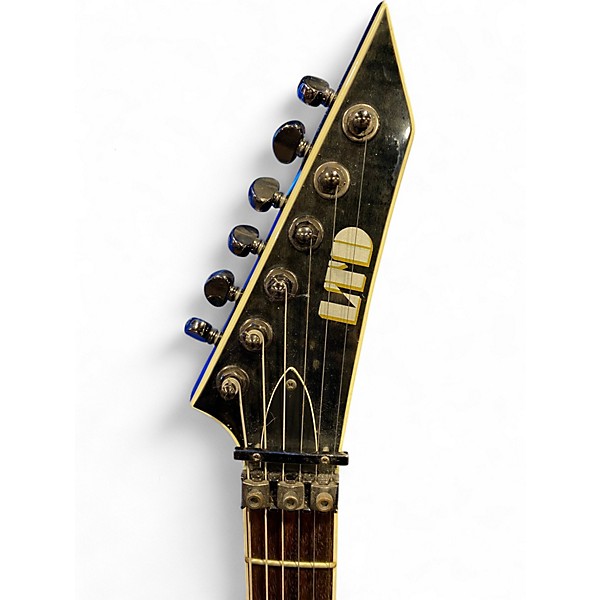 Used ESP V401DX Black Solid Body Electric Guitar