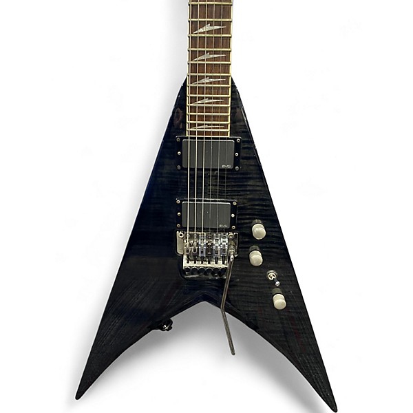 Used ESP V401DX Black Solid Body Electric Guitar