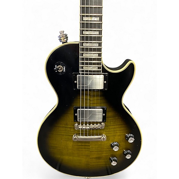 Used Epiphone Les Paul Custom OLIVE BURST Solid Body Electric Guitar
