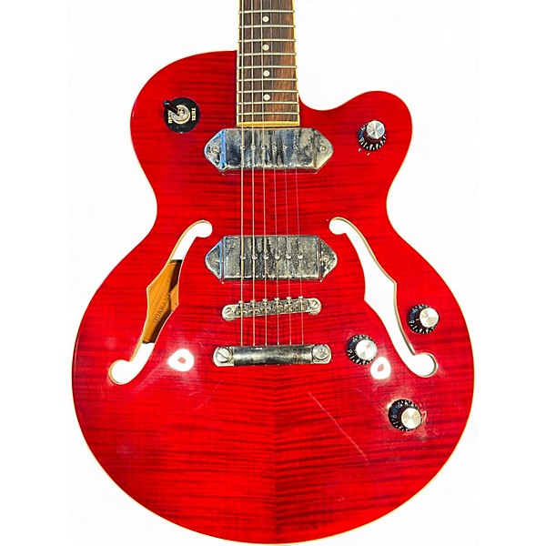 Used Epiphone Wildkat Wine Red Hollow Body Electric Guitar